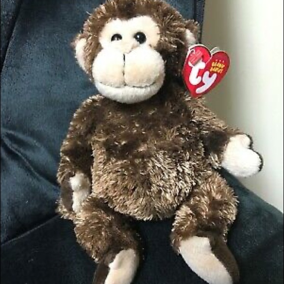 Ty Other - Large Brown Ty monkey beanie babies